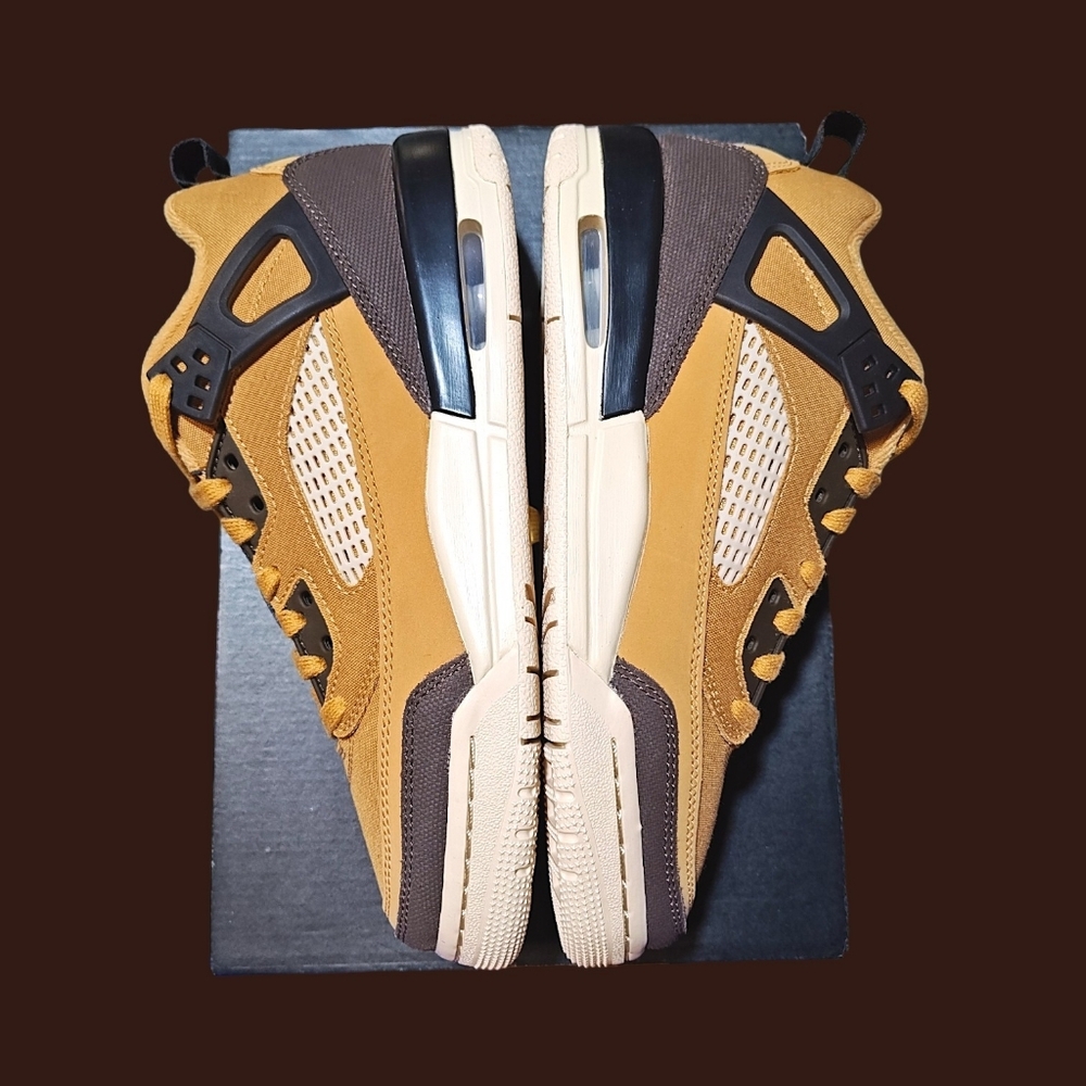 🚻 6.5Y US — Jordan Spizike Low GS 2024 [FLAX/BAROQUE BROWN–BLACK] FQ1759-202 - Picture 3 of 9